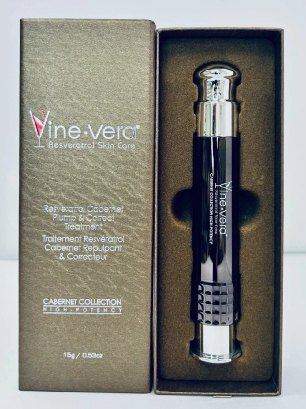 Vine Vera Resveratrol Cabernet Plump & Correct Treatment-0.53 oz/15 g-NEW-SEALED